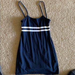 blue striped brandy melville mini dress